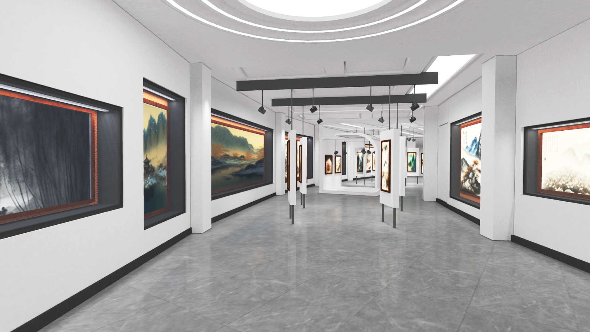 灰色_美术博物馆展厅